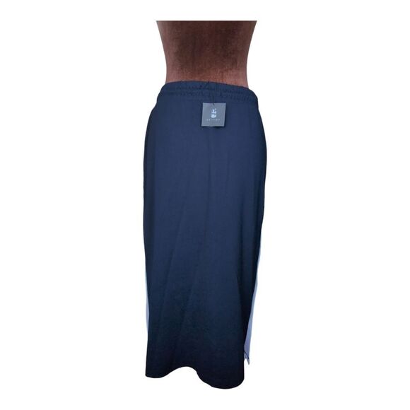 NWT Garage navy sporty midi skirt stripes at the side w pockets size s - Picture 6 of 8